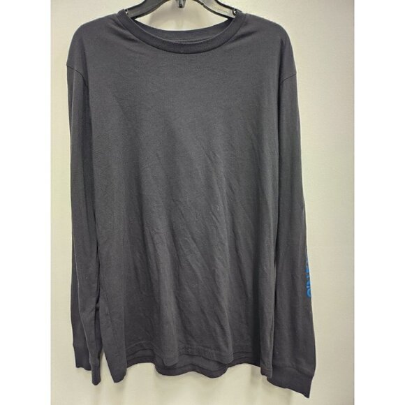O'neill Mens Long Sleeve T-Shirt Large Black Printed Back Crew Neck Pullover - Picture 1 of 8